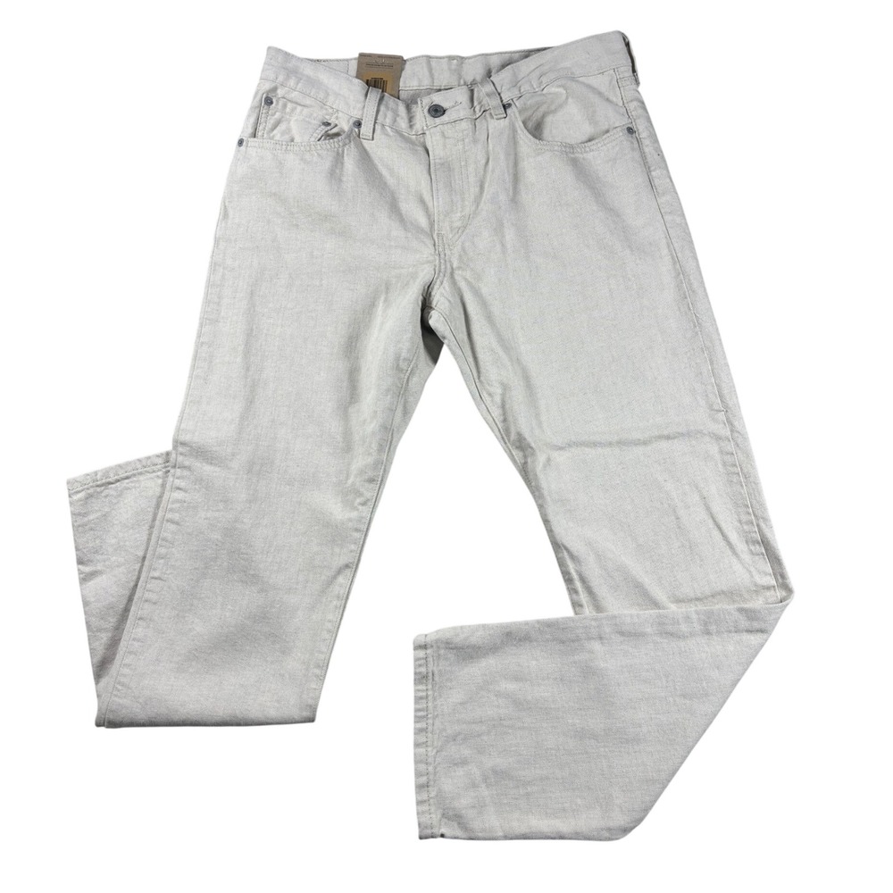 NWT Levis Middy Straight Jeans Mens 30x30 Light Gray Denim Pants A46902368